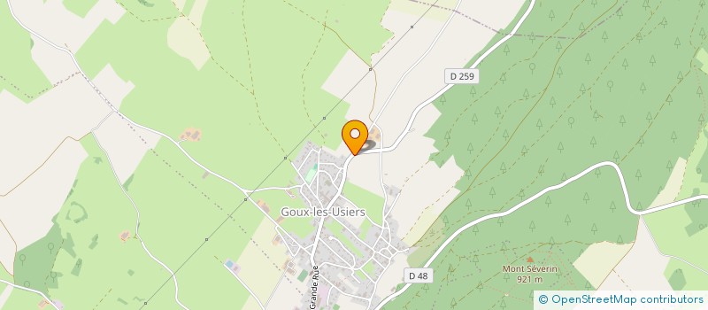 localisation de l'entreprise GROUPEMENT AGRICOLE D'EXPLOITATION EN COMMUN RECONNU DES 4 CHEMINS à VAL D'USIERS