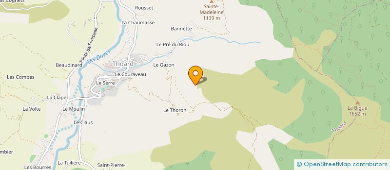 localisation de l'entreprise GROUPEMENT AGRICOLE D'EXPLOITATION EN COMMUN RECONNU DES ATAUX à THOARD