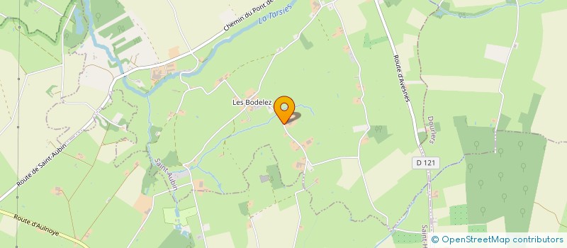 localisation de l'entreprise GROUPEMENT AGRICOLE D'EXPLOITATION EN COMMUN RECONNU DES BODELETS à SAINT-AUBIN