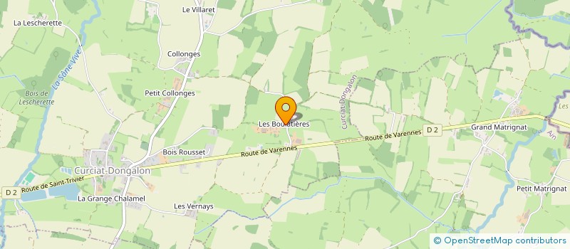 localisation de l'entreprise GROUPEMENT AGRICOLE D'EXPLOITATION EN COMMUN RECONNU DES BOULATIERES à CURCIAT-DONGALON