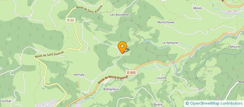 localisation de l'entreprise GROUPEMENT AGRICOLE D'EXPLOITATION EN COMMUN RECONNU DES CHALETOUS à SAINT-SAUVEUR-EN-RUE