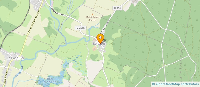 localisation de l'entreprise GROUPEMENT AGRICOLE D'EXPLOITATION EN COMMUN RECONNU DES CHEMINS VERTS à LE LATET