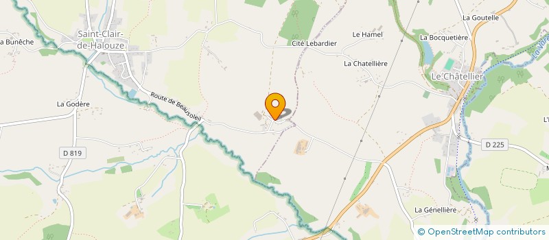localisation de l'entreprise GROUPEMENT AGRICOLE D'EXPLOITATION EN COMMUN RECONNU DES CLARINES à SAINT-CLAIR-DE-HALOUZE