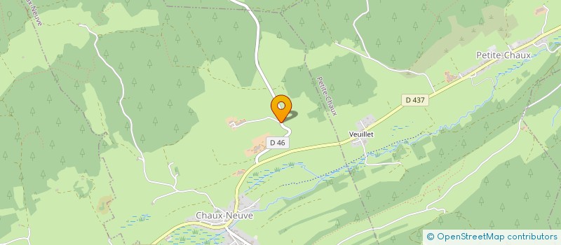 localisation de l'entreprise GROUPEMENT AGRICOLE D'EXPLOITATION EN COMMUN RECONNU DES COTES à CHAUX-NEUVE