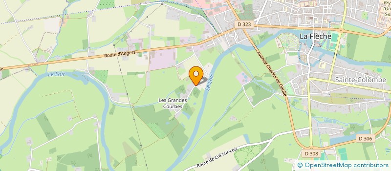 localisation de l'entreprise GROUPEMENT AGRICOLE D EXPLOITATION EN COMMUN RECONNU DES COURBES  LA FLECHE