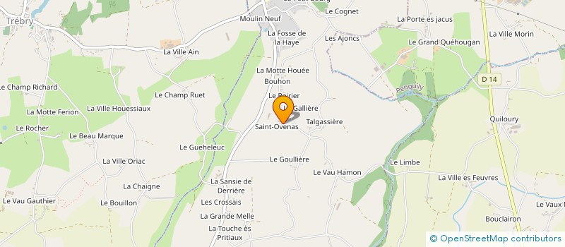 localisation de l'entreprise GROUPEMENT AGRICOLE D'EXPLOITATION EN COMMUN RECONNU DES DEUX PROVINCES à SAINT-GLEN
