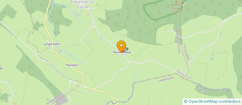 localisation de l'entreprise GROUPEMENT AGRICOLE D'EXPLOITATION EN COMMUN RECONNU DES DEUX RABBES à FREYCENET-LA-CUCHE