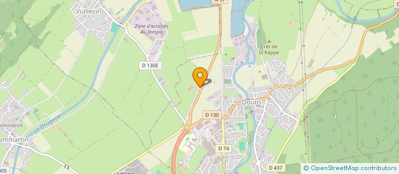localisation de l'entreprise GROUPEMENT AGRICOLE D'EXPLOITATION EN COMMUN RECONNU DES ETOILES à DOUBS