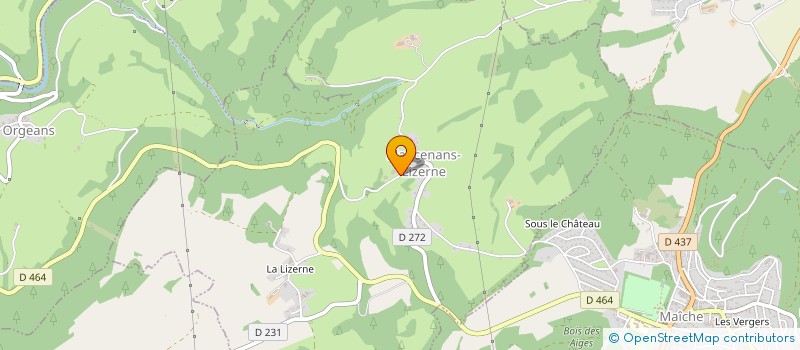 localisation de l'entreprise GROUPEMENT AGRICOLE D'EXPLOITATION EN COMMUN RECONNU DES FONTAINES à MANCENANS-LIZERNE