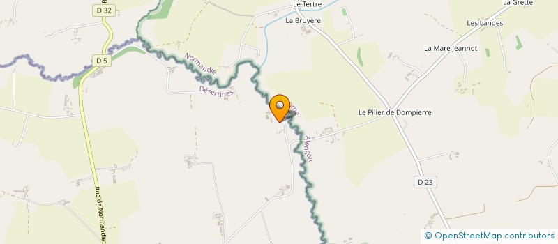 localisation de l'entreprise GROUPEMENT AGRICOLE D EXPLOITATION EN COMMUN RECONNU DES FRANCIERES à DESERTINES