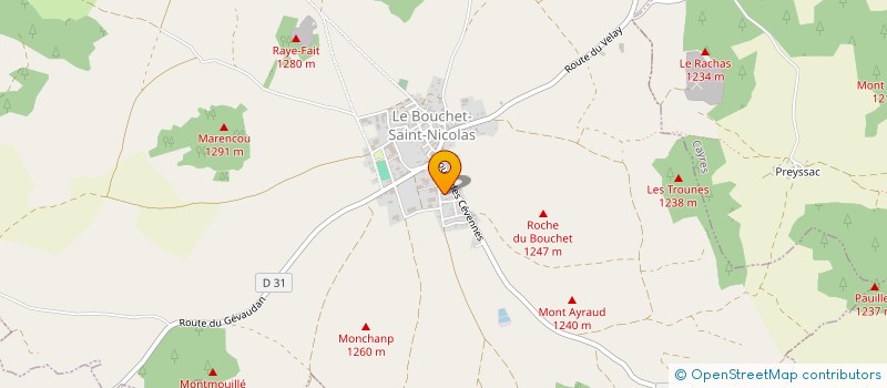 localisation de l'entreprise GROUPEMENT AGRICOLE D'EXPLOITATION EN COMMUN RECONNU DES GOGNES  CAYRES