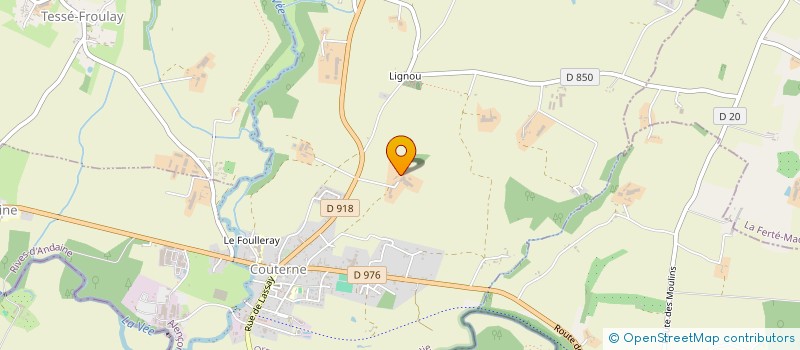 localisation de l'entreprise GROUPEMENT AGRICOLE D EXPLOITATION EN COMMUN RECONNU DES HAUTS CHAMPS à RIVES D'ANDAINE
