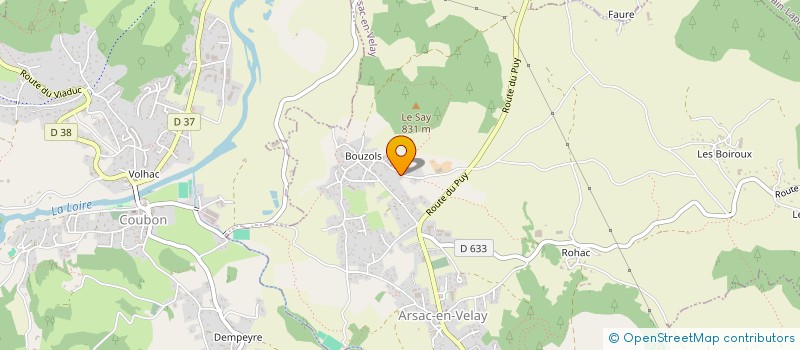 localisation de l'entreprise GROUPEMENT AGRICOLE D'EXPLOITATION EN COMMUN RECONNU DES IVERSONNES à ARSAC-EN-VELAY