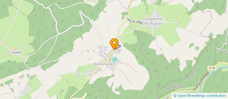 localisation de l'entreprise GROUPEMENT AGRICOLE D'EXPLOITATION EN COMMUN RECONNU DES MARRONNIERS à BRETONVILLERS