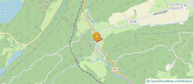localisation de l'entreprise GROUPEMENT AGRICOLE D'EXPLOITATION EN COMMUN RECONNU DES MORILLONS à ENTRE-DEUX-MONTS