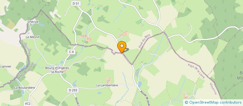 localisation de l'entreprise GROUPEMENT AGRICOLE D EXPLOITATION EN COMMUN RECONNU DES NOES à LIGNIERES-ORGERES