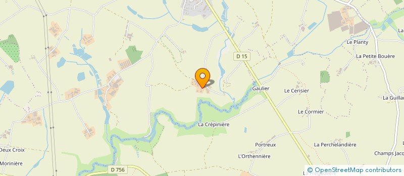 localisation de l'entreprise GROUPEMENT AGRICOLE D'EXPLOITATION EN COMMUN RECONNU DES PEUPLIERS ET PAR ABREVIATION GAEC DES PEUPLIERS à BEAUPREAU-EN-MAUGES