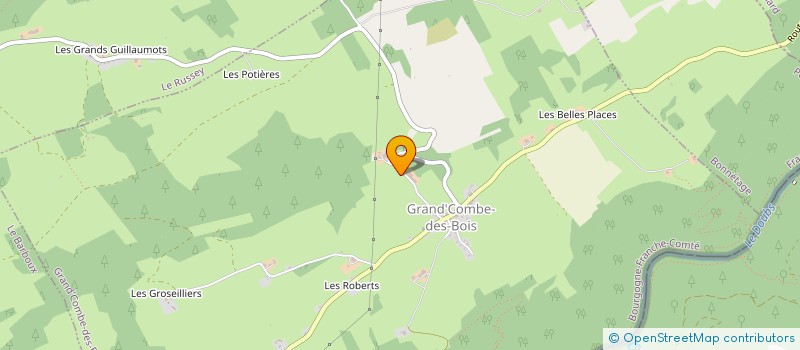 localisation de l'entreprise GROUPEMENT AGRICOLE D'EXPLOITATION EN COMMUN RECONNU DES PEUX à GRAND'COMBE-DES-BOIS
