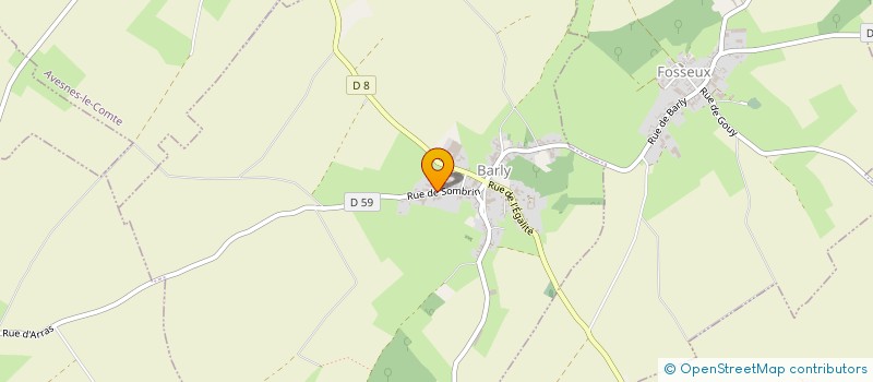 localisation de l'entreprise GROUPEMENT AGRICOLE D'EXPLOITATION EN COMMUN RECONNU DES PLATANES à BARLY
