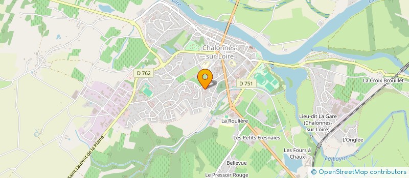 localisation de l'entreprise GROUPEMENT AGRICOLE D'EXPLOITATION EN COMMUN RECONNU DES RIVAGES à CHALONNES-SUR-LOIRE