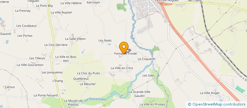 localisation de l'entreprise GROUPEMENT AGRICOLE D'EXPLOITATION EN COMMUN RECONNU DES ROSIERS à LAMBALLE-ARMOR