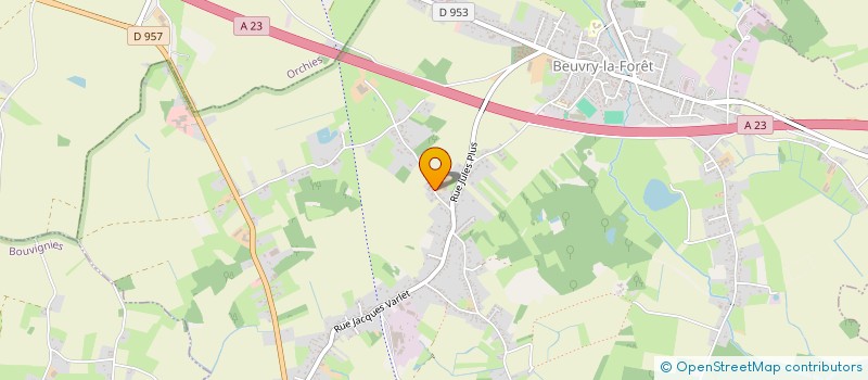 localisation de l'entreprise GROUPEMENT AGRICOLE D'EXPLOITATION EN COMMUN RECONNU DES SABLIERES à BEUVRY-LA-FORET
