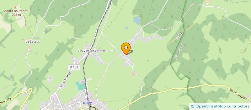 localisation de l'entreprise GROUPEMENT AGRICOLE D'EXPLOITATION EN COMMUN RECONNU DES SEIGNES SAUVAGES à GILLEY