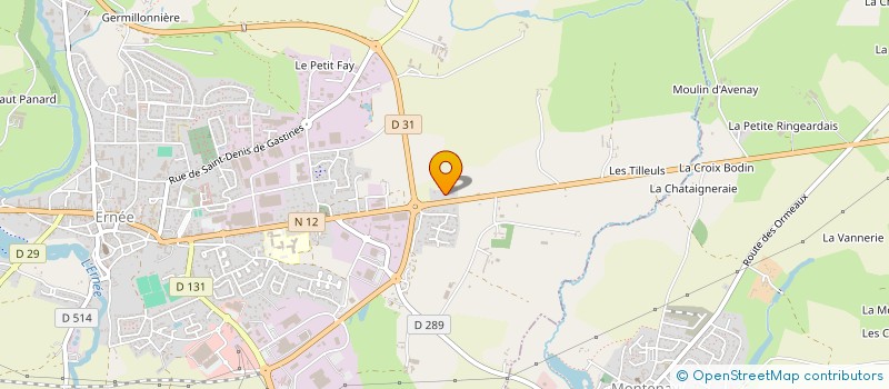 localisation de l'entreprise GROUPEMENT AGRICOLE D'EXPLOITATION EN COMMUN RECONNU DES TOUCHES VALLONNEES  SAINT-PIERRE-DES-LANDES