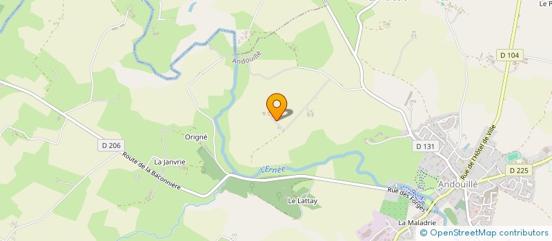 localisation de l'entreprise GROUPEMENT AGRICOLE D'EXPLOITATION EN COMMUN RECONNU DES TROIS VALLEES à ANDOUILLE