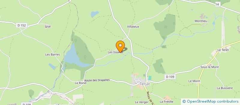 localisation de l'entreprise GROUPEMENT AGRICOLE D'EXPLOITATION EN COMMUN RECONNU DES TUILIERES à TERJAT