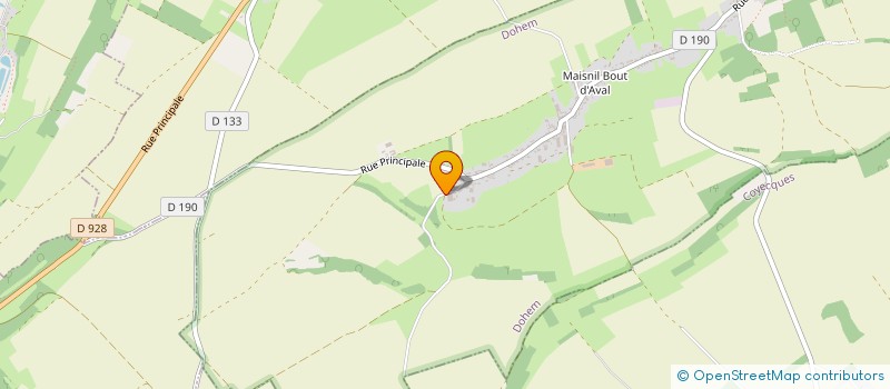 localisation de l'entreprise GROUPEMENT AGRICOLE D'EXPLOITATION EN COMMUN RECONNU DILLY  DOHEM