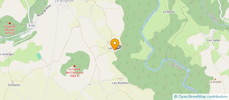 localisation de l'entreprise GROUPEMENT AGRICOLE D'EXPLOITATION EN COMMUN RECONNU DOMAINE DE BONNEFONT  LE BRIGNON