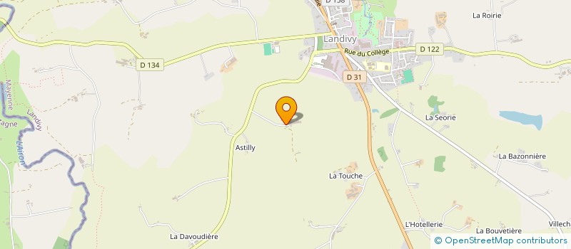 localisation de l'entreprise GROUPEMENT AGRICOLE D EXPLOITATION EN COMMUN RECONNU DU BOIS BATARD à LANDIVY