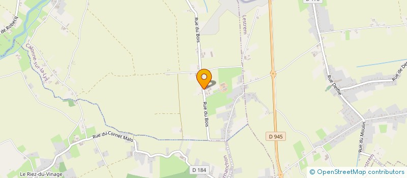 localisation de l'entreprise GROUPEMENT AGRICOLE D'EXPLOITATION EN COMMUN RECONNU DU BOIS FLEURI  CALONNE-SUR-LA-LYS