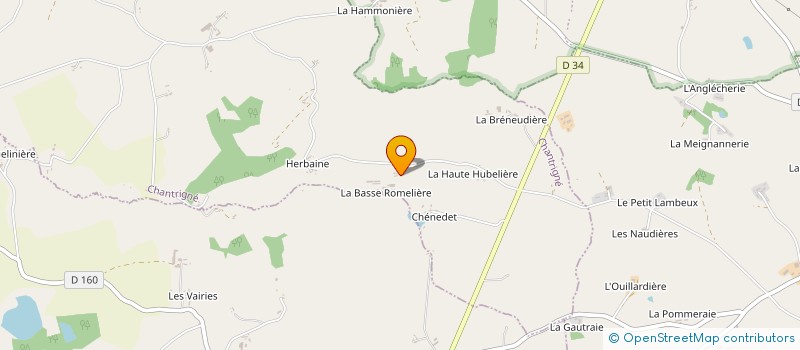 localisation de l'entreprise GROUPEMENT AGRICOLE D'EXPLOITATION EN COMMUN RECONNU DU CARRE D'OUAILLES  CHANTRIGNE