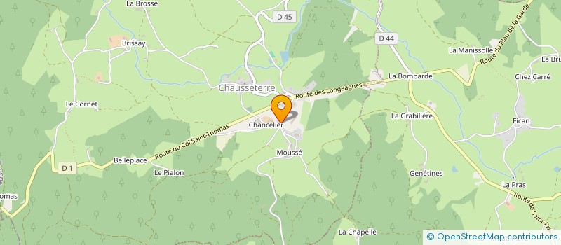 localisation de l'entreprise GROUPEMENT AGRICOLE D'EXPLOITATION EN COMMUN RECONNU DU CHANCELIER à CHAUSSETERRE