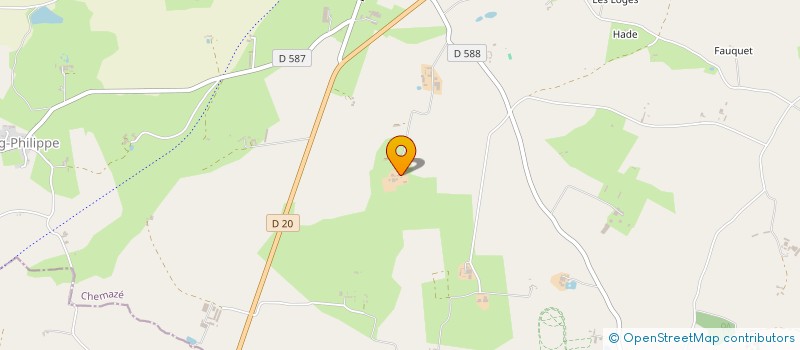 localisation de l'entreprise GROUPEMENT AGRICOLE D'EXPLOITATION EN COMMUN RECONNU DU CHATAIGNIER  CHEMAZE