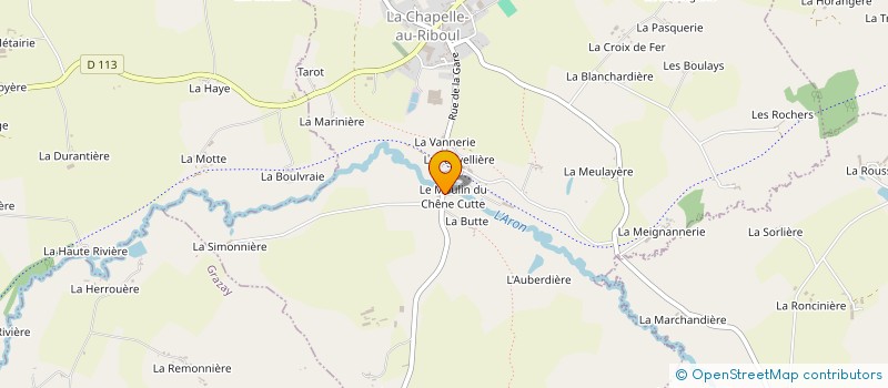 localisation de l'entreprise GROUPEMENT AGRICOLE D EXPLOITATION EN COMMUN RECONNU DU CHENE CUTTE à LA CHAPELLE-AU-RIBOUL