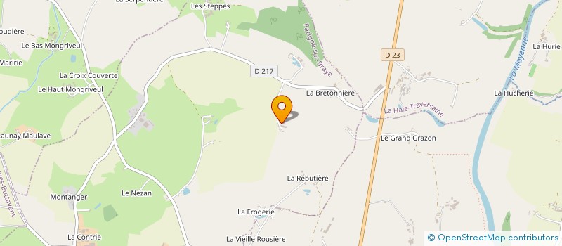 localisation de l'entreprise GROUPEMENT AGRICOLE D EXPLOITATION EN COMMUN RECONNU DU COTENTIN à PARIGNE-SUR-BRAYE
