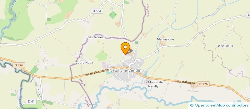 localisation de l'entreprise GROUPEMENT AGRICOLE D'EXPLOITATION EN COMMUN RECONNU DU GRAND CHENE  NEUILLY-LE-VENDIN