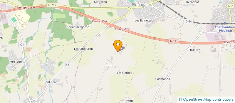 localisation de l'entreprise GROUPEMENT AGRICOLE D'EXPLOITATION EN COMMUN RECONNU DU MINNESOTA à CHATELAUDREN-PLOUAGAT