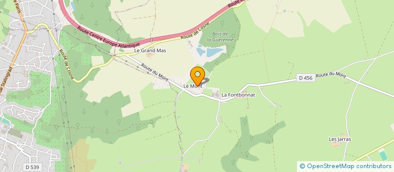 localisation de l'entreprise GROUPEMENT AGRICOLE D'EXPLOITATION EN COMMUN RECONNU DU MONT à SAINT-ANGEL
