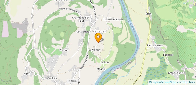 localisation de l'entreprise GROUPEMENT AGRICOLE D'EXPLOITATION EN COMMUN RECONNU DU MONTEY à PARVES ET NATTAGES