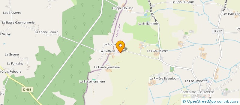 localisation de l'entreprise GROUPEMENT AGRICOLE D'EXPLOITATION EN COMMUN RECONNU DU NOUVEAU PAVILLON à FONTAINE-COUVERTE