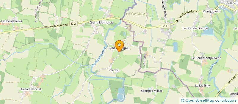 localisation de l'entreprise GROUPEMENT AGRICOLE D EXPLOITATION EN COMMUN RECONNU DU PETIT MATRIGNAT à SAINT-NIZIER-LE-BOUCHOUX