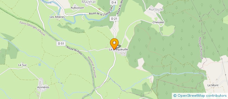 localisation de l'entreprise GROUPEMENT AGRICOLE D'EXPLOITATION EN COMMUN RECONNU DU PIED DU SUC à MAZERAT-AUROUZE