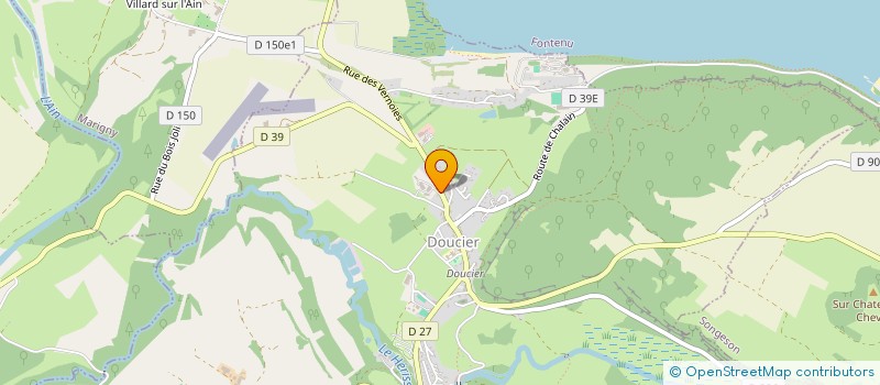 localisation de l'entreprise GROUPEMENT AGRICOLE D'EXPLOITATION EN COMMUN RECONNU DU PLATEREY à DOUCIER
