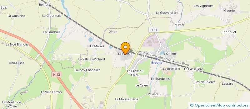 localisation de l'entreprise GROUPEMENT AGRICOLE D'EXPLOITATION EN COMMUN RECONNU DU PLESSIX à LANRELAS