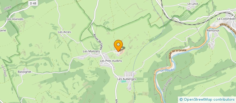 localisation de l'entreprise GROUPEMENT AGRICOLE D'EXPLOITATION EN COMMUN RECONNU DU PRE ROND à LA LONGEVILLE