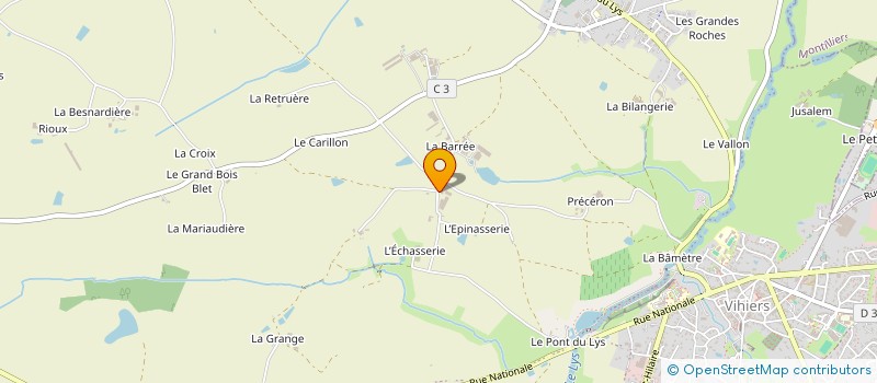 localisation de l'entreprise GROUPEMENT AGRICOLE D'EXPLOITATION EN COMMUN RECONNU DU PRESSOIR à LYS-HAUT-LAYON